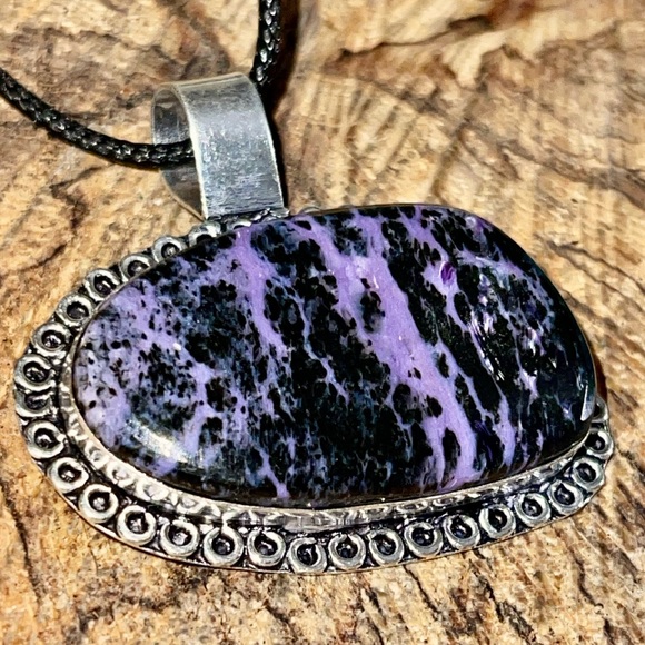 Charoite “Transformation Stone” 1 1/2”x2” Pendant - Picture 9 of 14